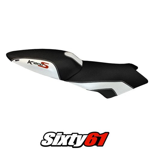 BMW K1200S 2004 2005 2006 2007 2008 Seat Cover Tappezzeria White Black