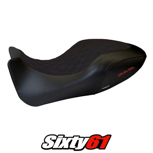 Ducati Diavel 2011 2012 2013 Seat Cover Tappezzeria Velvet Black