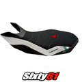 Ducati Hypermotard 796 / 1100 / 1100 Evo 2007 Seat Cover Tappezzeria grip White
