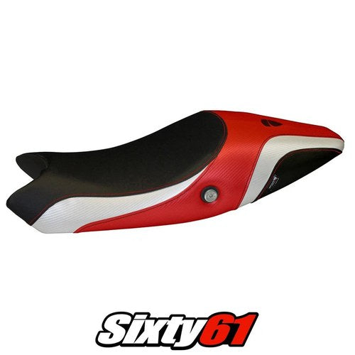 Ducati Monster 696 / 796 2008-2012 2013 2014 Seat Cover Tappezzeria Red White