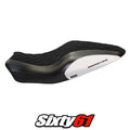 Ducati Monster 821 / 1200 2014 2015 2016 Seat Cover Tappezzeria Velvet White