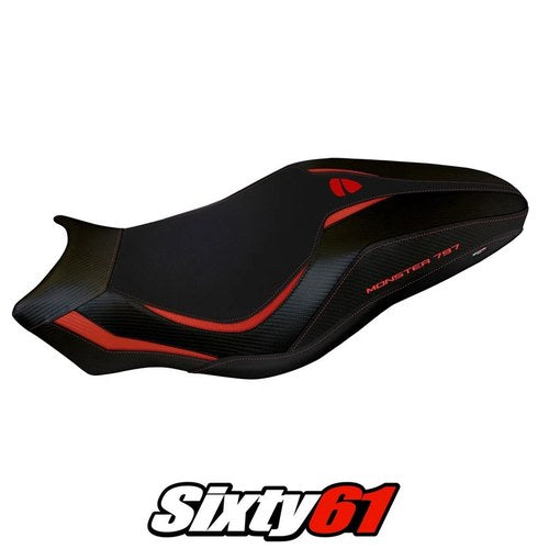 Ducati Monster 797 2017 2018 2019 2020 Seat Cover Tappezzeria Red Black