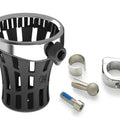 Ciro 55812 Chrome Gen 2 "Big Ass" Drink Holder with 7/8" to 1" Handlebar Clamp