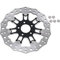 Arlen Ness Black 7 Valve Two-Piece Floating Front Brake Rotor for Touring 08-13
