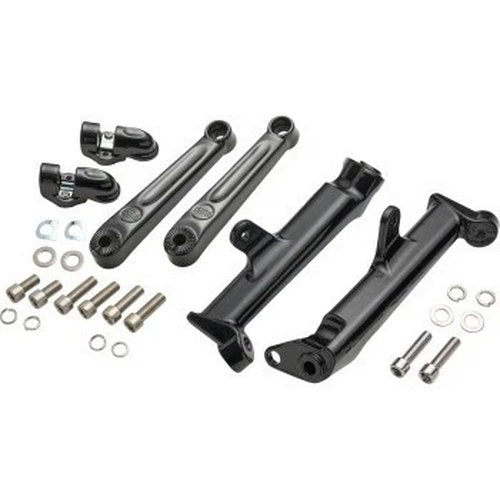 Ciro 60621 Black Extended Frame Mounted Adjustable Highway Peg Mount