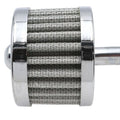 V-Twin 40-0570 Sifton Chrome Crankcase Breather Filter for 3/8" Hose Harley