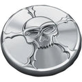 Kuryakyn 7358 Chrome Zombie Right Hand Thread Vented Gas Cap for 96-24 Harley