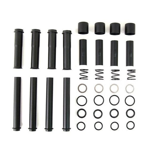 V-Twin 11-0376 Satin Black Pushrod Tube Kit for Harley Twin Cam