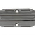 V-Twin 42-0600 Chrome Finned Oval Primary Chain Inspection Cover Plate - 65-06