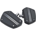 Ciro 60221 Black Twin Rail Mini Floorboards for Harley Dyna Softail Male Mount