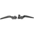 Drag Specialties 0610-0211 Black Smooth Custom Lever Set for Harley 96-17