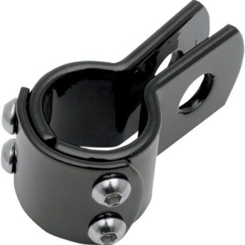 Drag Specialties 2404-0482 Black 1-1/8" Three-Piece Clamp for Frame Highway Bar