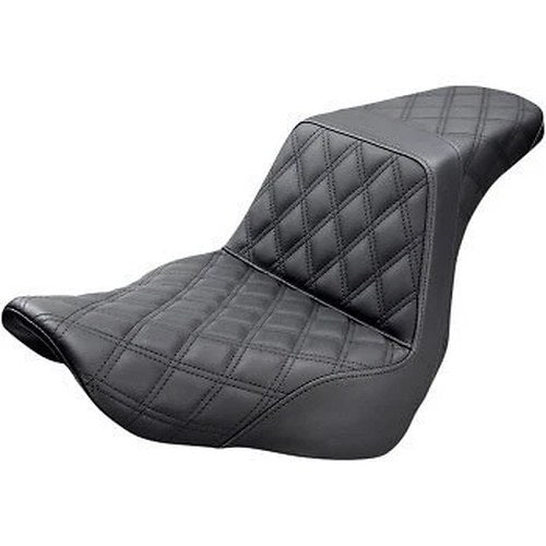 Saddlemen Black Lattice Stitch Step-Up Seat for 18-20 Low Rider & Sport Glide