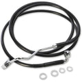 Drag Specialties 1741-4507 Extended Length Black Vinyl Brake Line Kit +6"
