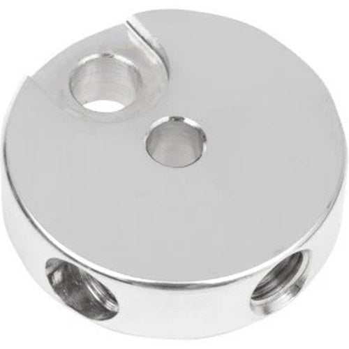 Drag Specialties DS098290 Chrome Front Brake Junction 3/8-24 Inverted Flare
