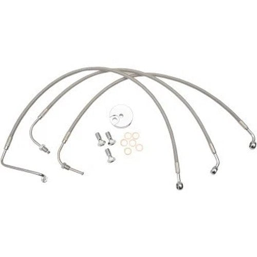 LA Choppers LA-8005B13 Stainless Steel Brake Line for 12-14" Apes