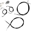 LA Choppers LA-8051KT-13B Black Vinyl Braided Cable/Brake Kit for 12-14" Apes