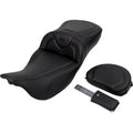 Saddlemen 808-07B-186B0 RoadSofa Seat Extended Reach with Backrest Carbon Fiber