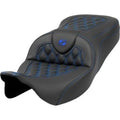 Saddlemen 808-07B-18201 RoadSofa Seat Blue Lattice Stitch for 08-24