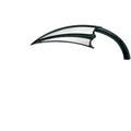 Arlen Ness 13-028 Black Scoop Micro-Mirror Left Side Only - Sold Each