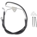 Drag Specialties 1741-2518 Front +8" Extended Length Black Vinyl Brake Line Kit