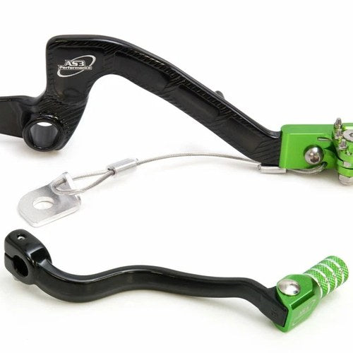 AS3 Gear Lever Rear Brake Pedal for Kawasaki KX 65 2000-2024