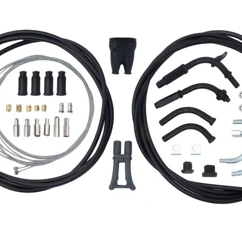 AS3 Venhill Universal Twin Throttle Cable Kit 2.35 Metres Black