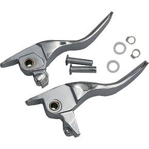 Drag Specialties 0610-2319 Chrome Short Lever Set for 17-20 Touring