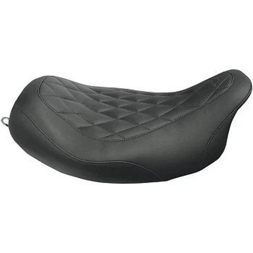 Mustang 76694 Diamond Stitch Wide Tripper Solo Seat for Harley Touring 08-20