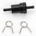 Emgo 14-34472 Black Anodized 1/4" Fuel Filter for Harley Chopper Motorcycles