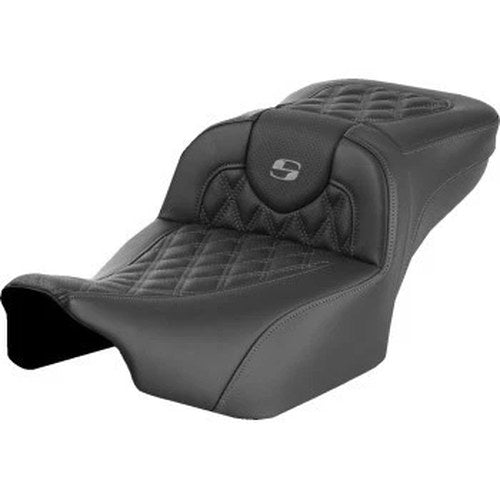 Saddlemen Roadsofa Extended Reach Seat Gray Lattice Stitch for FLTR/FLHX 23-24
