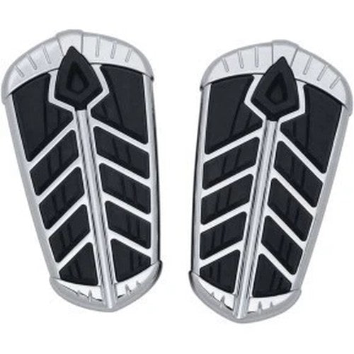 Kuryakyn 5656 Chrome Spear Passenger Floorboard Inserts for Indian