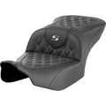 Saddlemen 823-07-18205 RoadSofa Seat Silver Lattice Stitch for 23-25 FLHTR/FLHX
