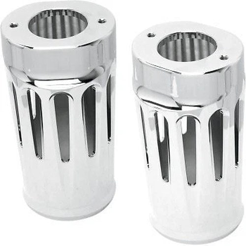Arlen Ness 20-012 Chrome Deep Cut Aluminum Fork Boot Covers for 80-13 Touring
