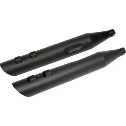 Matte Black 4" Slashdown Slip-On Mufflers for 95-16 Harley Davidson Touring