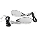 Custom Dynamics LED Mirrors Pair w/ Run + Turn Signal Chrome Harley