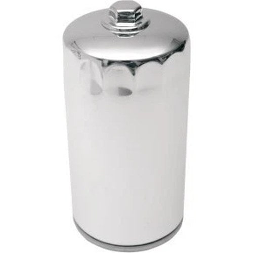 Drag Specialties 0712-0012 Spin-On Oil Filter- Chrome with Nut for 91-98 Dyna