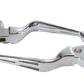 V-Twin 26-0789 Chrome Slotted Wide Blade Levers for Harley 96-17