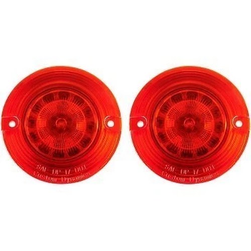 Custom Dynamics PB-R-1156-T 1156 Red Flat Style ProBeam LED Turn Signal Inserts