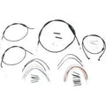 Burly B30-1007 Black Vinyl Handlebar Cable/Line Kit for Ape Hanger Handlebars