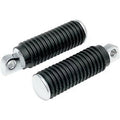 Drag Specialties DS-253406 Footpegs with Rubber Sleeves Chrome End Male Mount