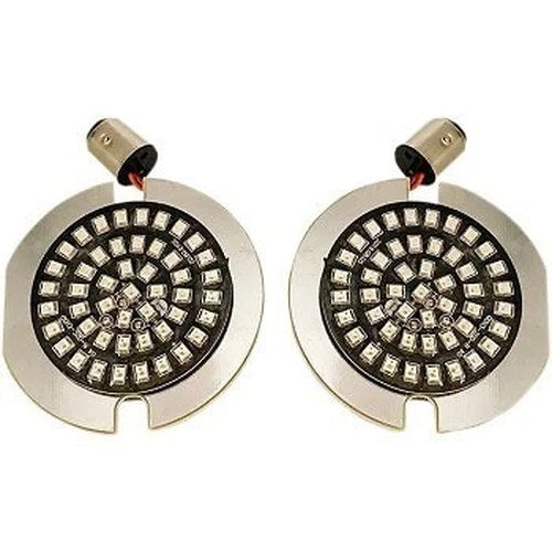 Drag Specialites 2020-1812 Red LED Turn Signal Inserts 1156 Flat Style