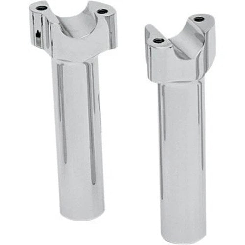 Drag Specialties 1803-1512 Chrome 6" Buffalo Risers for 1" Harley Handlebars
