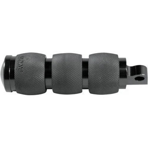 Avon FP-AIR-90-ANO Black Air Cushoned Foot Pegs for Harley Male Mount