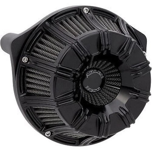 Arlen Ness 600-009 Black 10-Gauge Inverted Series Air Cleaner Kit for Harley