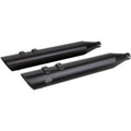 S&S Black 4" Slash Cut Slip-On Mufflers for Harley Touring & Trike 95-16