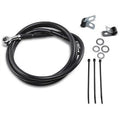 Drag Specialties 1741-2554 Extended Length +8" Black Vinyl Brake Line Kit