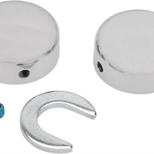 V-Factor 29511 Chrome Swingarm Pivot Bolt Covers for 84-99 Flst & Fxst Softail