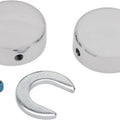 V-Factor 29511 Chrome Swingarm Pivot Bolt Covers for 84-99 Flst & Fxst Softail