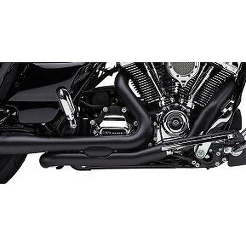 Cobra 6255RB Pro Chamber Headpipes- Black for 17-23 Touring